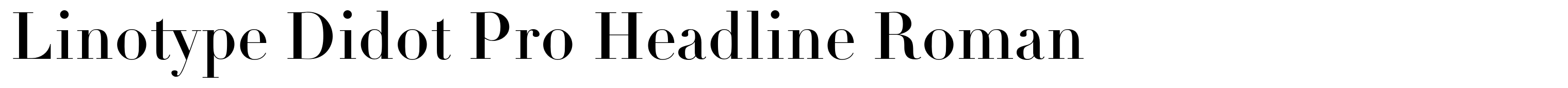 Linotype Didot Pro Headline Roman